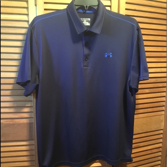 navy blue under armour polo